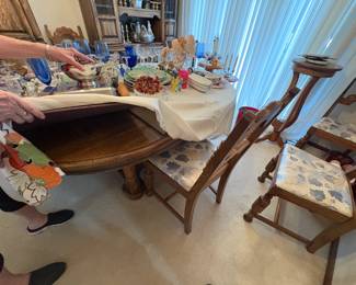 . . . dining table and chairs