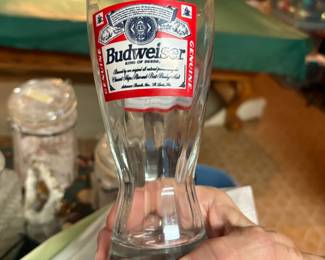 . . . Budweiser glassware