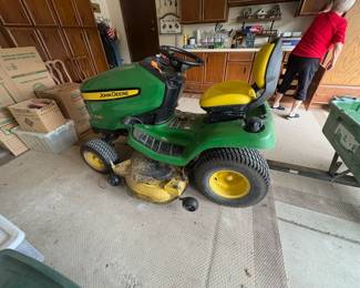 . . . John Deere riding mower