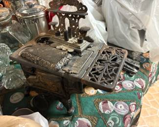 . . . antique cast-iron toy stove