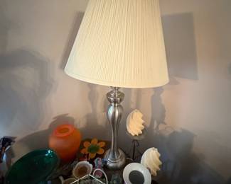 . . . another brushed nickel lamp