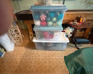 . . . more Christmas decorations