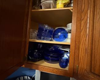 . . . blue glassware