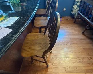 . . . nice oak bar stools