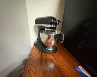 . . . black Kitchen-Aid mixer