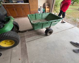 . . . with pull-behind cart