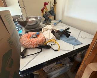 . . . vintage enamel table