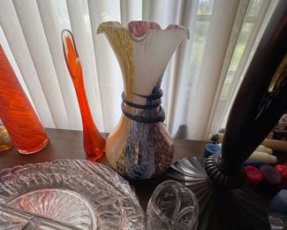 . . . beautiful art-glass vase