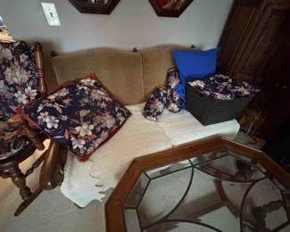 . . . upholstered love seat