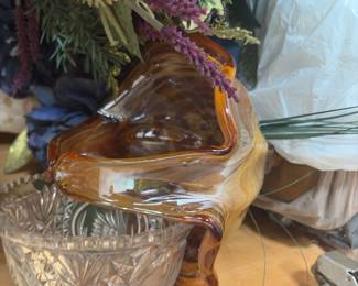. . . art glass basket