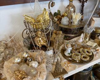 Brass, gold, glass gorgeous decorative Christmas
