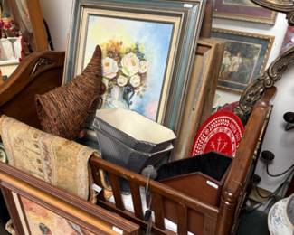 Many special framed art pieces - oils, watercolors and other mediums
