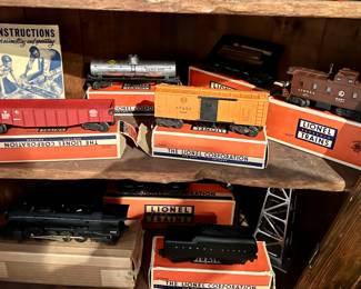 Lionel rail cars - 6462, 3464, 6457, 6555, 3461 & Instructions book