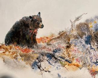 John L Peyton watercolor 2/450 Demonstration and Audience - unframed