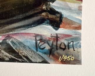 John L Peyton watercolor - 1/450 - "Opening Day" - unframed