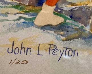 John L Peyton watercolor 1/250 - "Steep Portage"