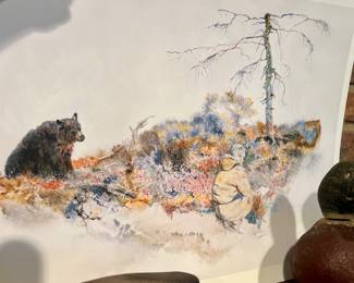 John L Peyton watercolor 2/450 Demonstration and Audience - unframed