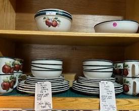 Vintage "Apple"  Dinnerware and Serving Bowls