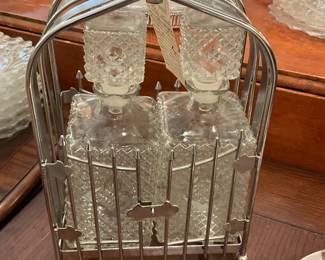 Tantulaus Decanters and Holder - $157.50 + tax