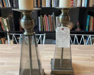 Glass and Brass Restoration Hardware - $140 + tax