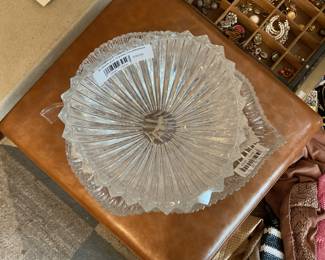 Brilliant Cut Crystal Centerpiece Bowl - $31.50 + tax