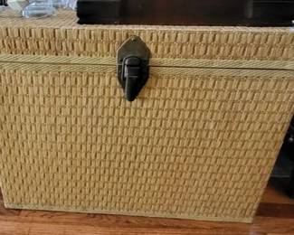 Vintage Wicker Trunk