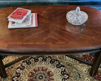 Inlaid Mahogany Coffee Table