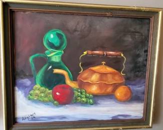 Still Life Oil Painting by A. Palmer