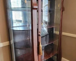 Mahogany Bowfront Cabinet