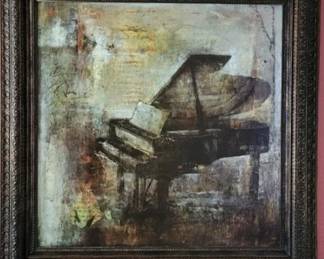 Grand Piano Abstract Art