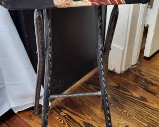 Rooster Fabric Stool