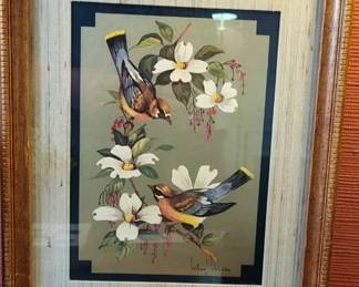 Birds on Dogwood by William J. Whiteside