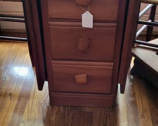 Drop Leaf Table/Desk with Six Drawers