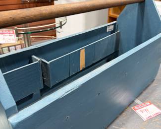 Vintage wood tool box