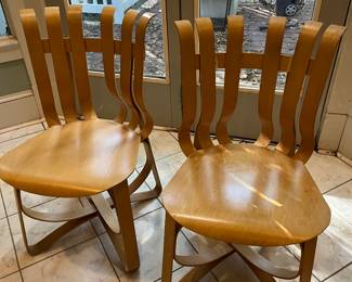 GEHRY FOR KNOLL 4 HAT TRICK CHAIRS