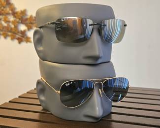 Ray-Ban non-prescription polarized sunglasses.