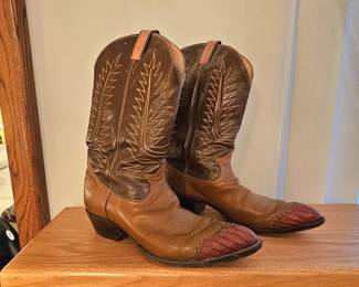 Tony Lama cowboy boots.