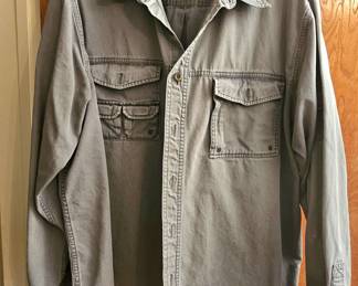 Eddie Bauer popper shirt.