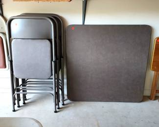 Vintage card table and chairs