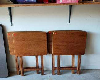 Wood TV trays