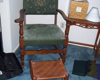 ANTIQUE CHAIR - STOOL - ETC