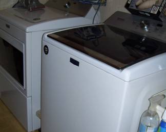 MAYTAG WASHER AND GAS DRYER 2019 MODEL MVWB765FW3 /WASHER MODEL MGDB765FWO/DRYER