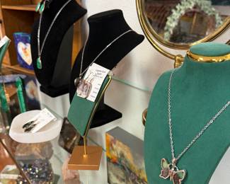 Gemstone Necklaces and earrings