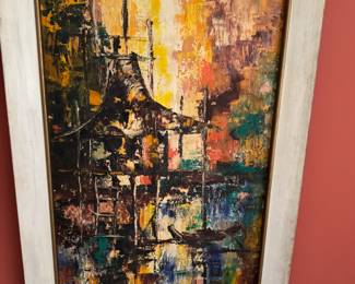 Large framed pair