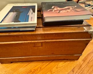 Great trunk.  Lots of beautiful coffee table books