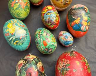 Vintage Paper Mache Eggs