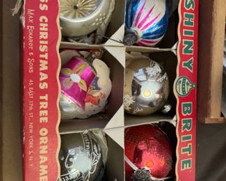 Vintage Boxed Ornaments