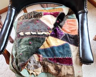 Antique Victorian crazy quilt
