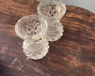 Antique Crystal Salt Cellars