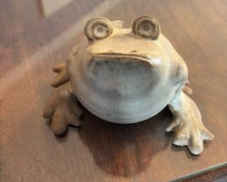 Vintage Ceramic Frog Figurine 